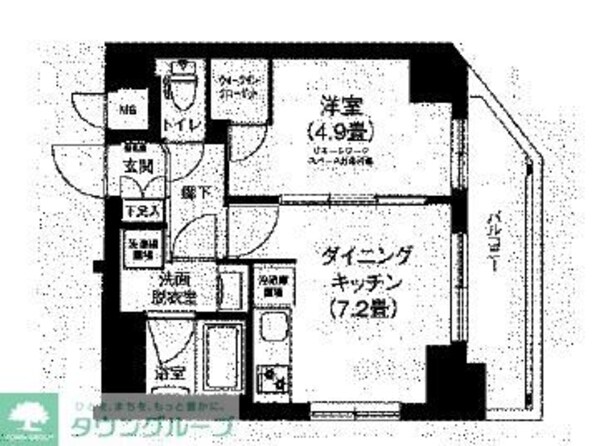 ティモーネ グランデ町屋の物件間取画像